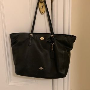 Coach leather tote bag